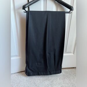 Brooks Brothers men’s charcoal trousers size 42/32 front pleats and cuffs at hem